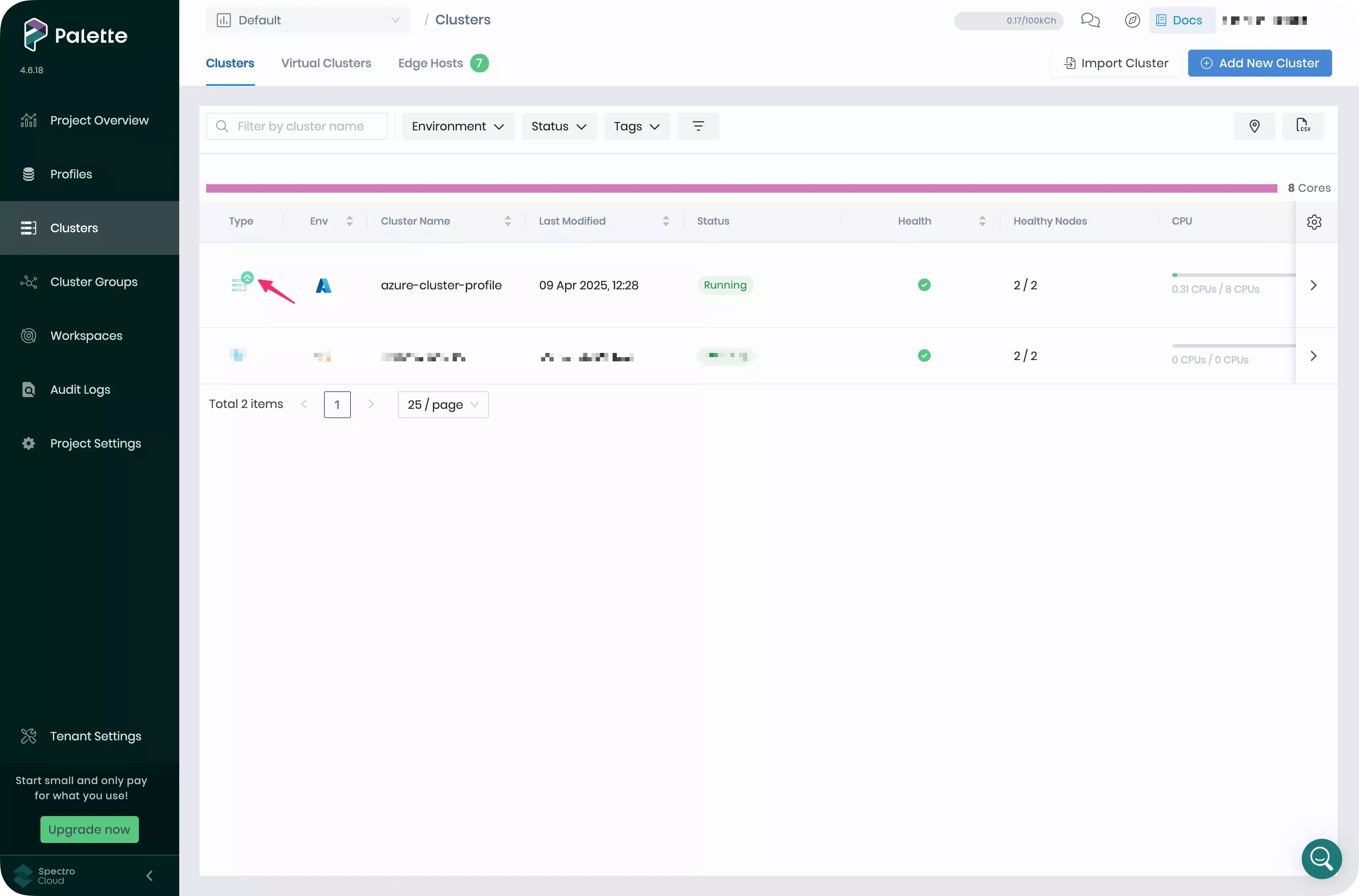 Image that shows the pending updates 